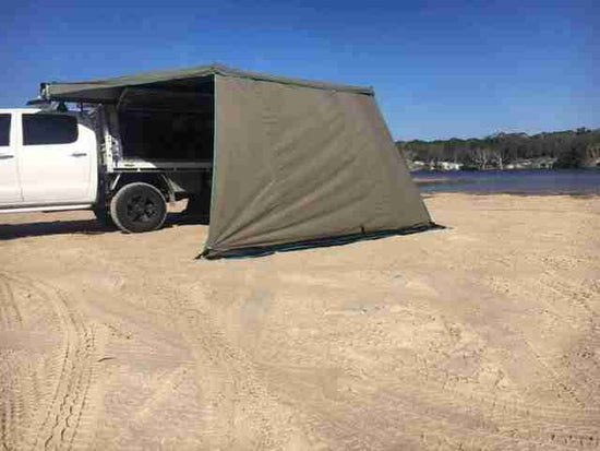 30 Second Wing Awning Solid Wall - Medium - 2.1m (3SA27021W)