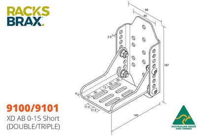 Xd Ab 0-15 Long - Adjustable Bracket (9100, 9101, 9102, 9103)