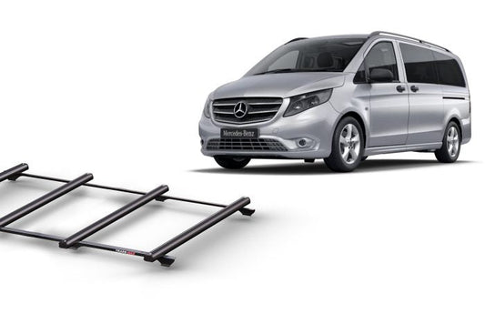 Thumbnail image of Mercedes Benz Vito SWB (02/04 - Current) Trademax Crossbars x 4